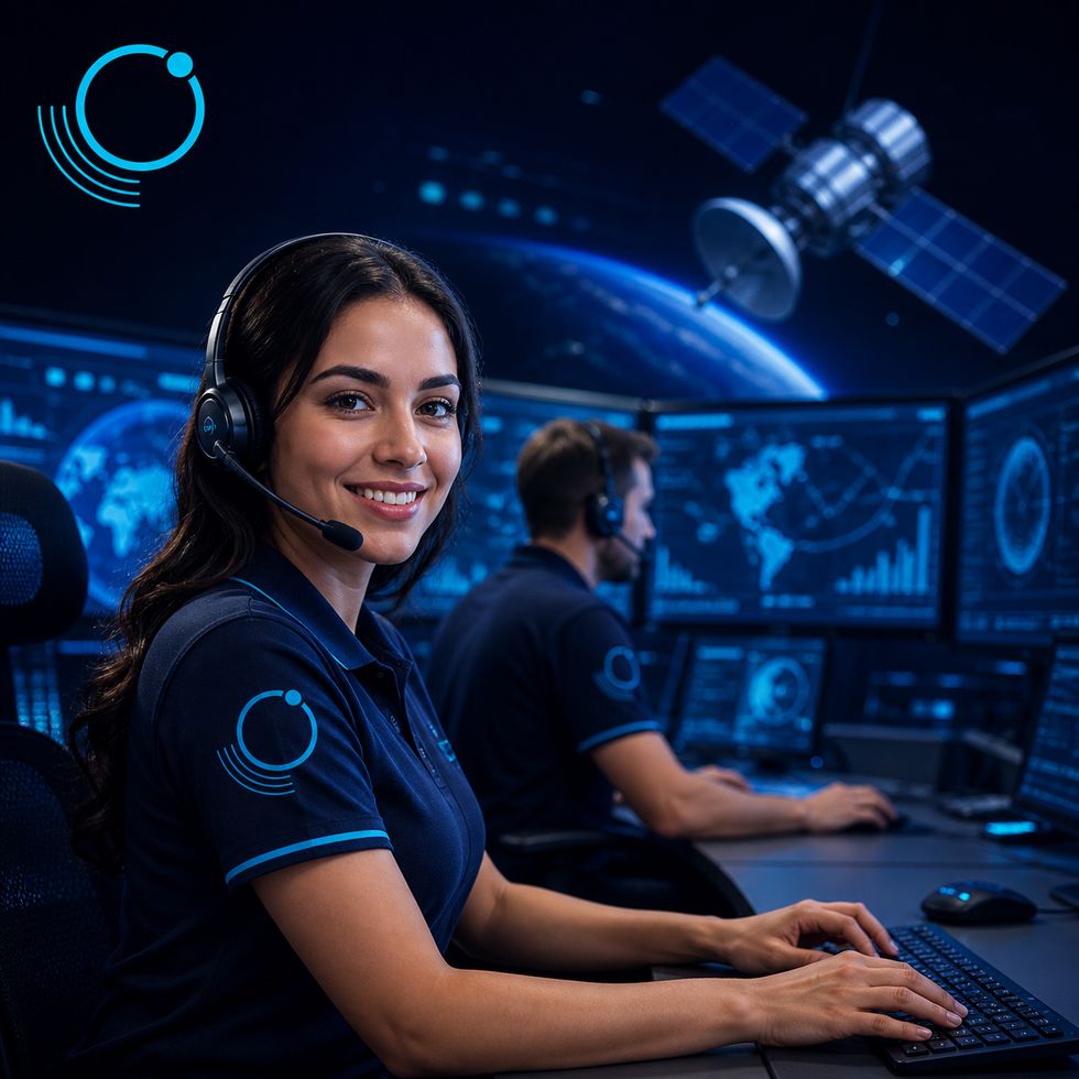 Central de monitoramento AxionPB acompanhando rede via satélite